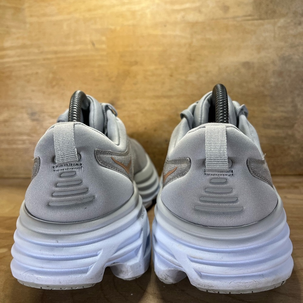 Hoka One One Bondi 8 REFLECTIVE Womens Size 10.5 Running Shoes Sneakers Gray - Picture 5 of 13
